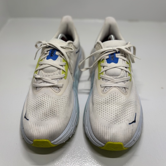 HOKA Arahi 7 Running Shoes Mens 11.5D White Blue Stability Athletic Sneakers - Picture 4 of 15